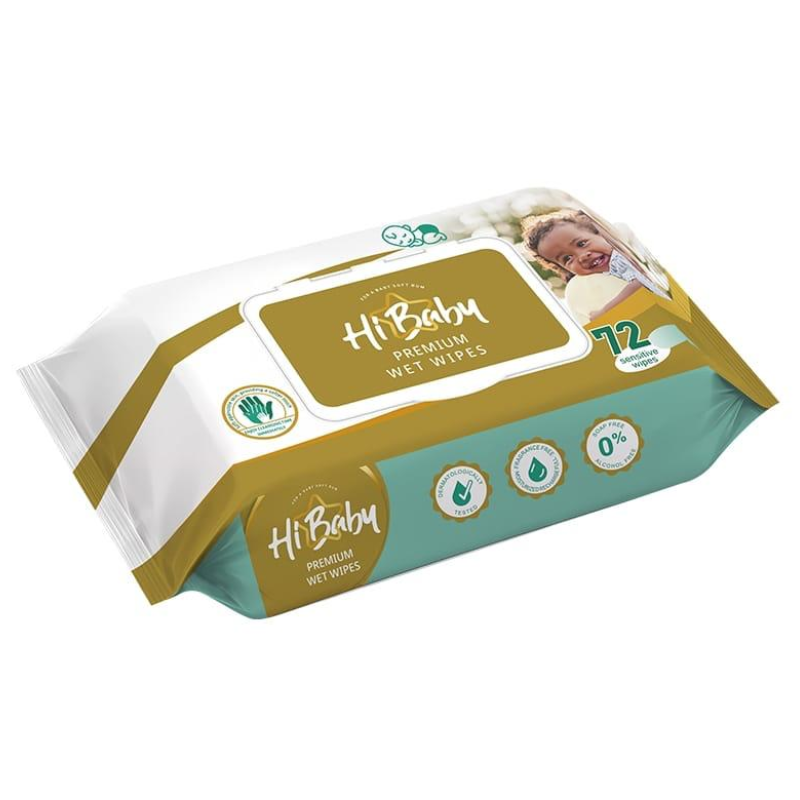 Hi Baby Premium Wet Wipes 72's