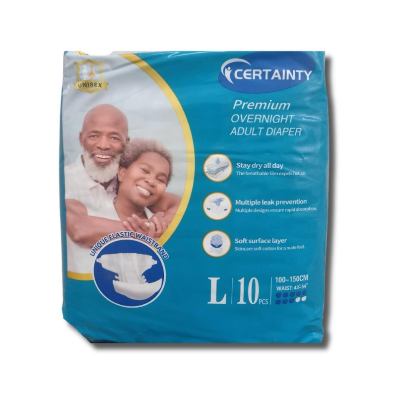 Certainty Premium Overnight Adult Diaper L/10